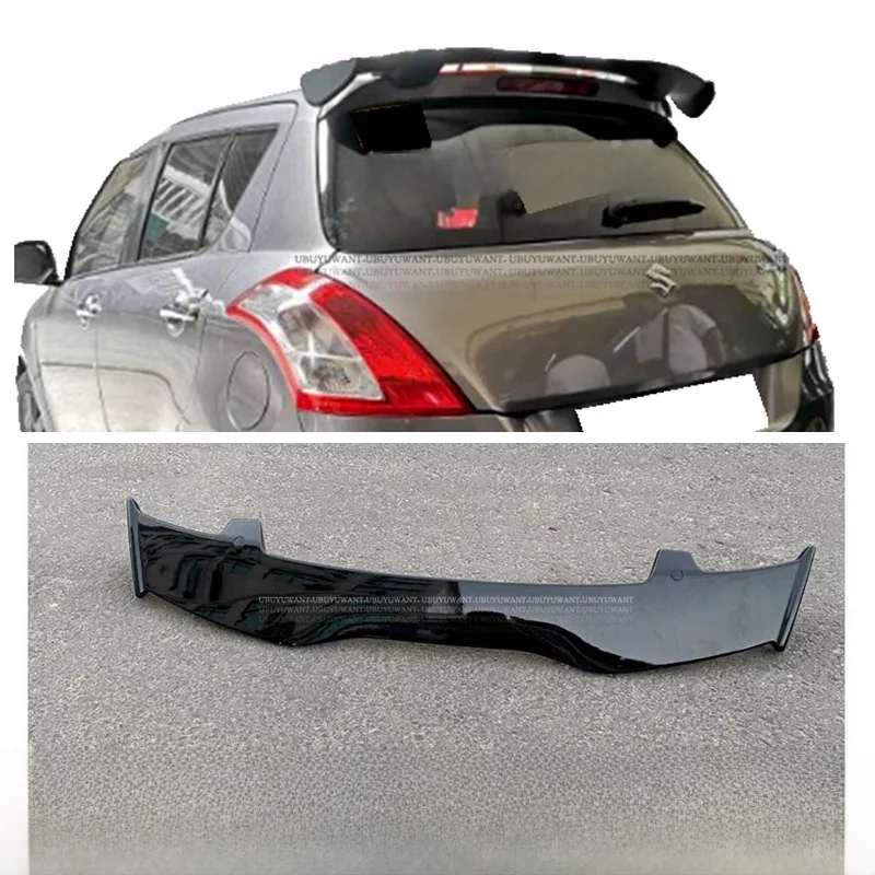 Spomicrophone de coffre universel pour Suzuki Swidozen, plastique ABS, aspect carbone, aile de toit arrière, kit de carrosserie de voiture, accessoires, 2006 - 2018