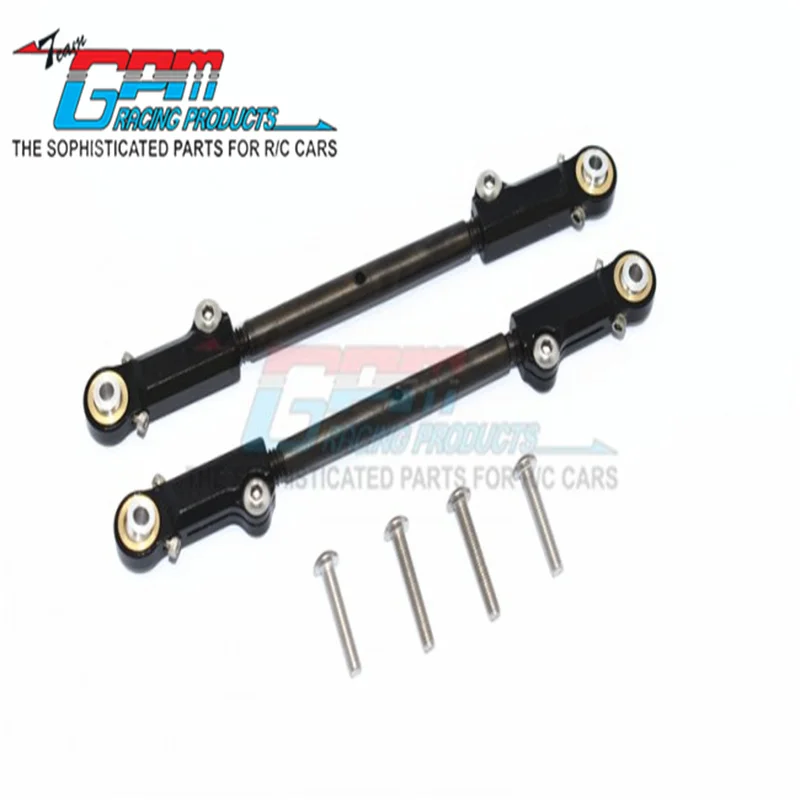 GPM SPRING STEEL STEERING TIE ROD WITH ALUMINIUM BALL ENDS - 1PR SET For AXIAL 1/8 YETI XL 90032 Upgrade