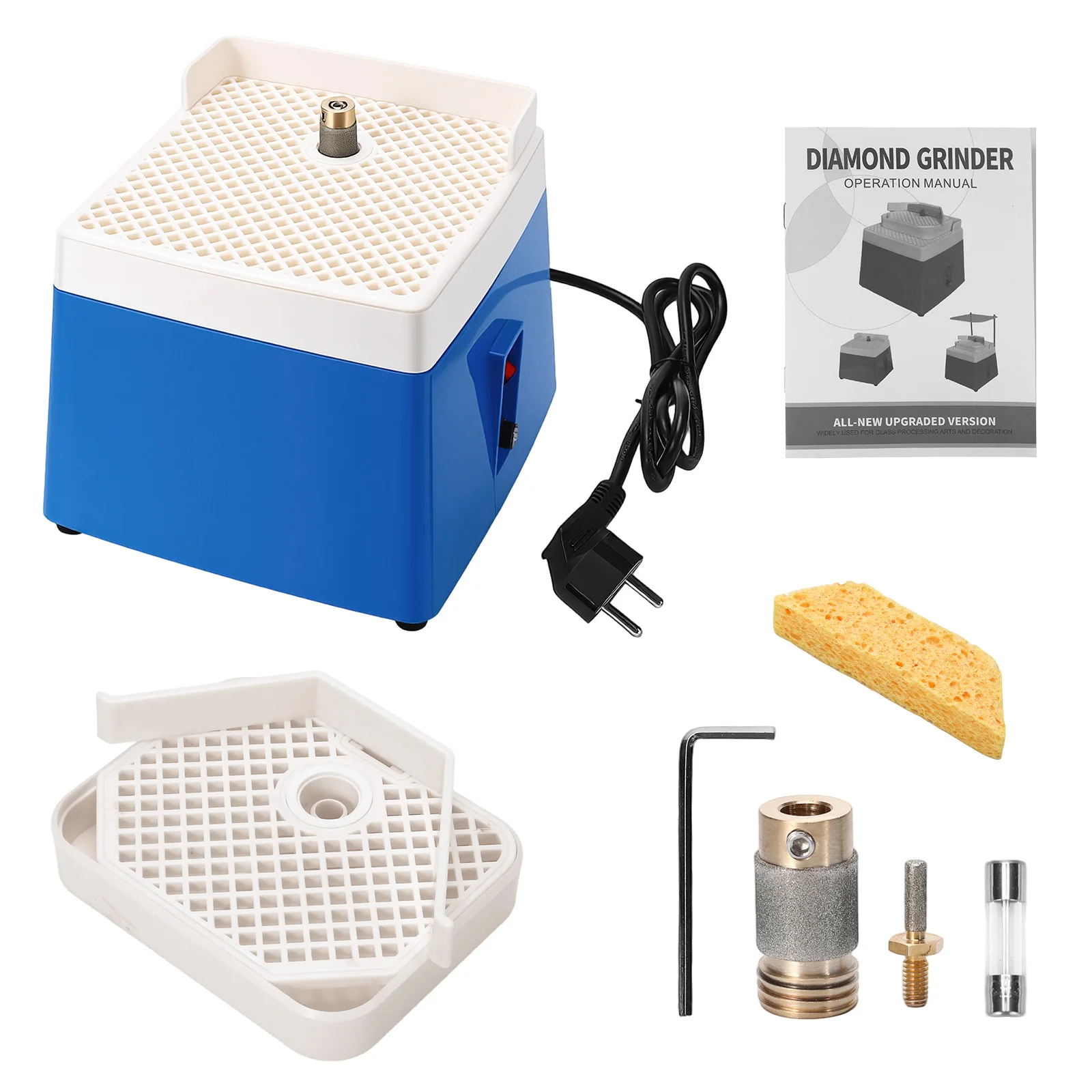 Mini Diamantslijpmachine Elektrische Slijpmachine Kleine Multifunctionele Glas Keramiek Slijpmachine Tafel DIY Kantenslijpmachine 110V 220V