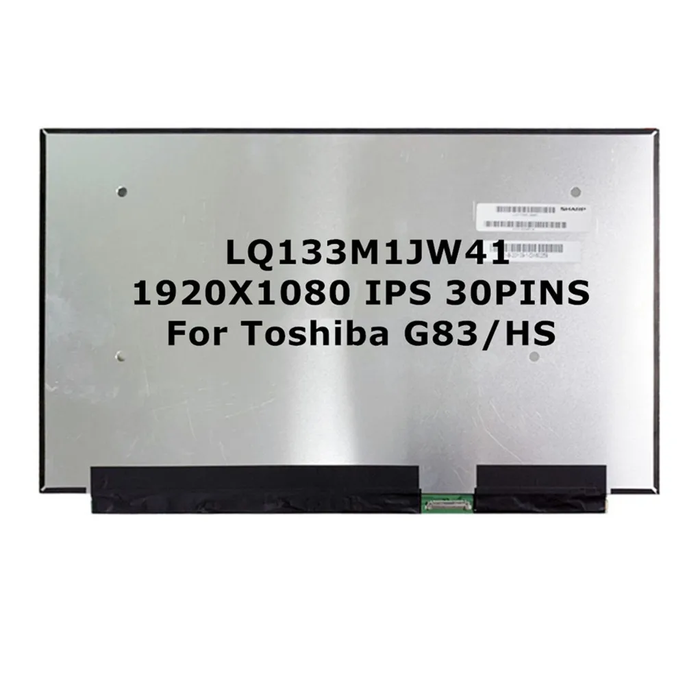 Imagem -02 - Painel Lcd do Portátil para Toshiba Painel da Matriz da Exposição do Ips Fhd 1920x1080 133 Lq133m1jw41 Lq133mijw28 Lq133m1jw35 G83hs 30 Pinos o