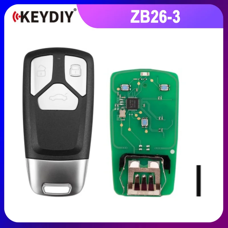 KEYDIY KD ZB26-3 Universal Smart Remote Key 3 Buttons Compatible with Audi Type