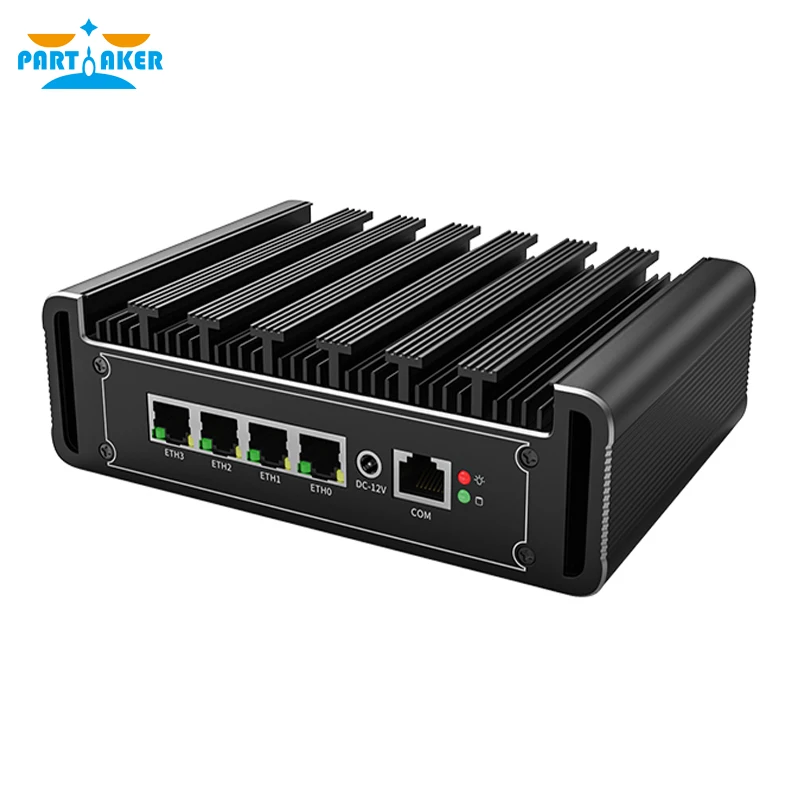 H7 2.5G Firewall Mini PC i7/i5/i3 Quad LAN Router Tanpa Kipas OPNsense pfSense 4K Dual Display VPN