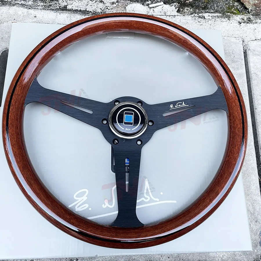 358mm JDM Classic NARDI Wood Film Car Steering Wheel Vintage Sports Car Steering Wheel PC-ST54