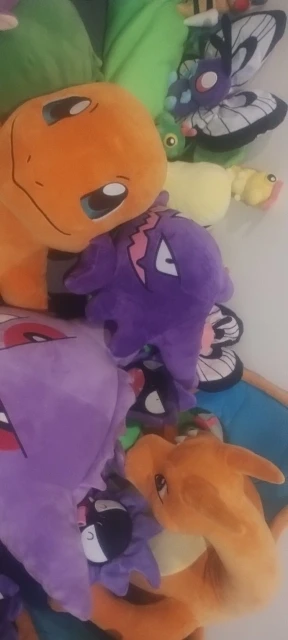 Pokemon Kawaii Gengar Haunter Soft Plush Toys Anime Fire Breathing Dragon Psyduck Pikachu Stuffed Peluche Dolls Birthday Gift photo review