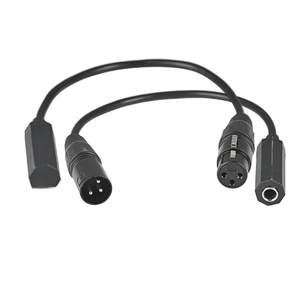 3Pin XLR męski na 6,35mm żeński gniazdo stereo kabel audio mikrofon wzmacniacze słuchawkowe adapter audio konwerter wtyczka kabla — zdjęcie produktu 6