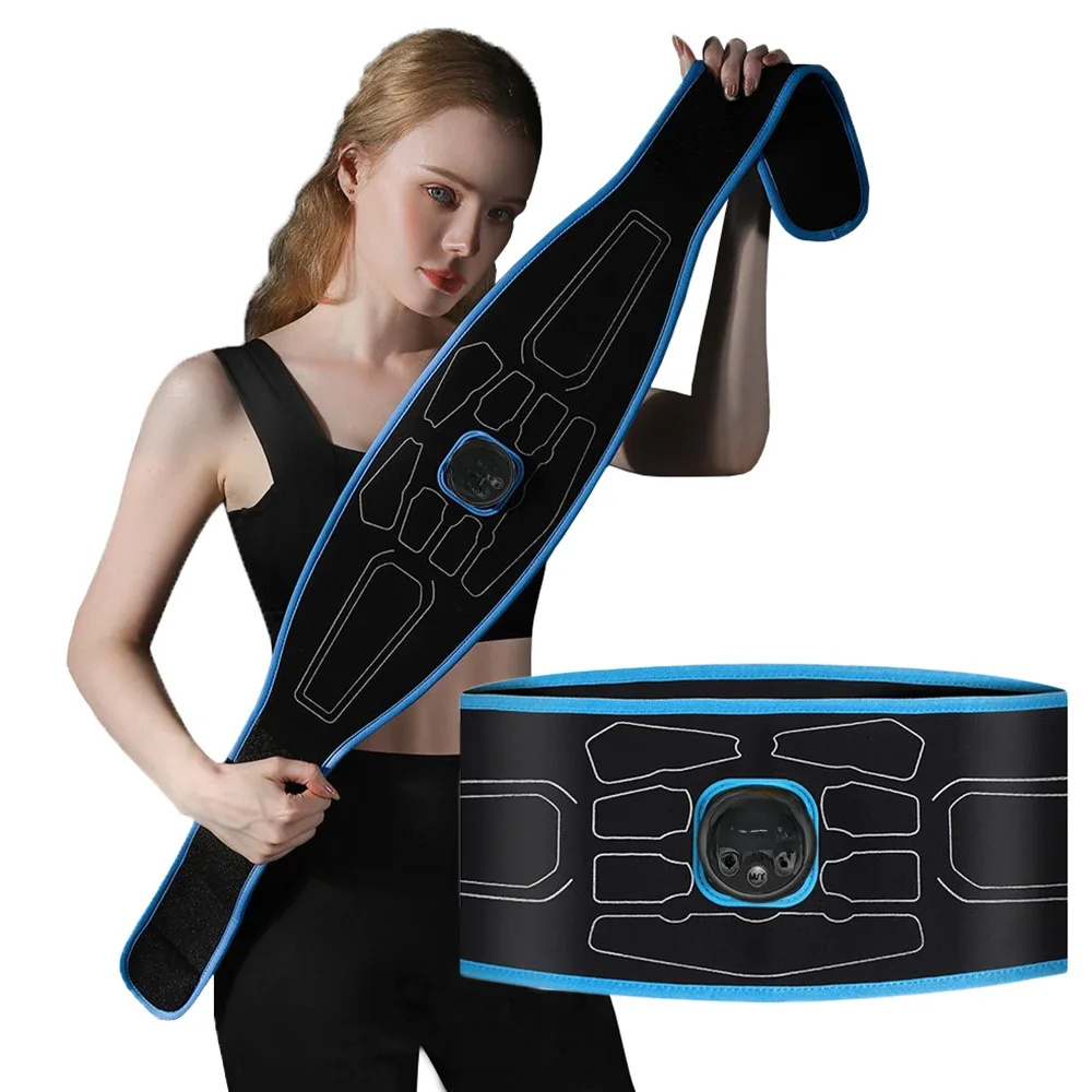 Ceinture de tonification abdominale EMS, Stimulation musculaire électrique, Toner musculaire, masseur de Fitness Portable, entraîneur de taille, modelage amincissant