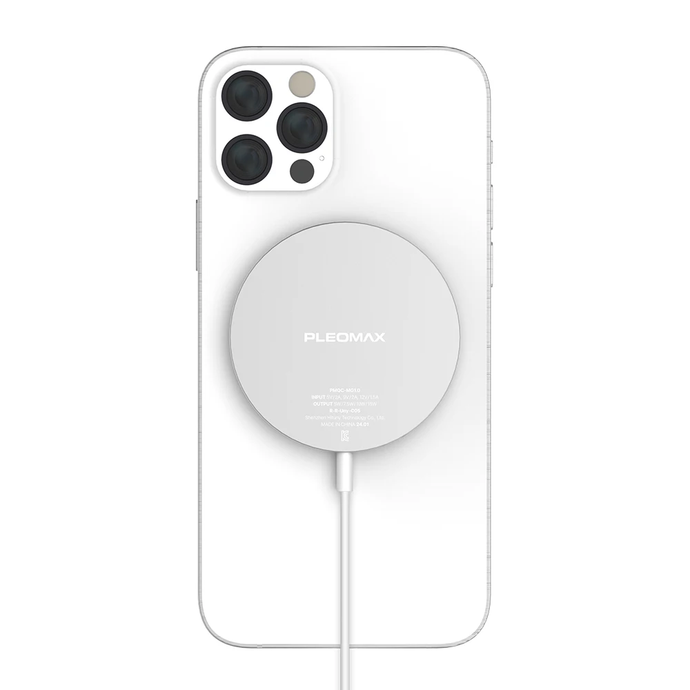 Super Slim Wireless Magnetic fast charger 15W Mac safe C type QI smart phone earphone for Galaxy