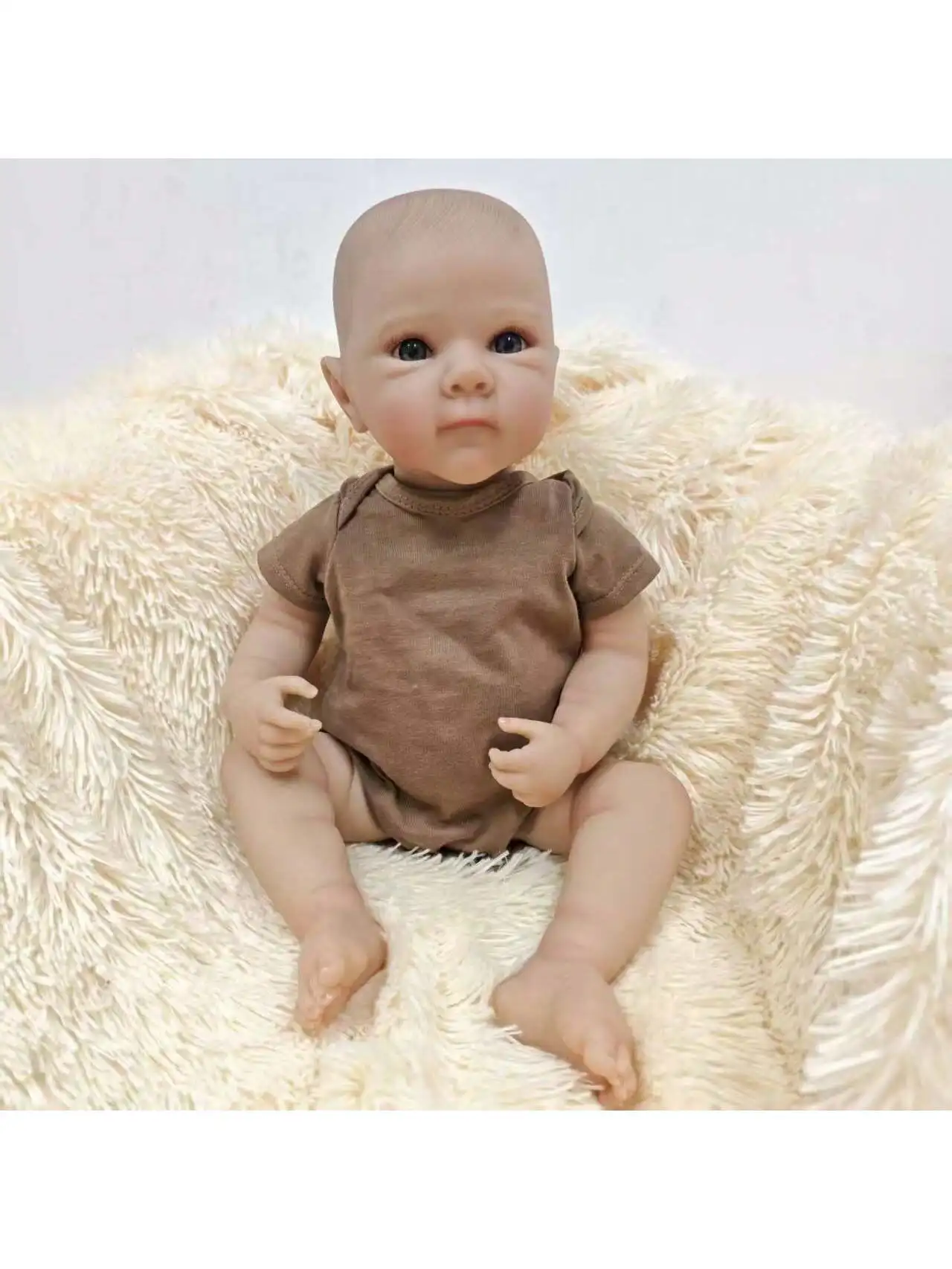 Realistyczne lalki Reborn - 48 cm, urocza, miękka lalka z winylu, realistyczna lalka niemowlę, lalki niemowlęce z możliwością pozowania (TYLKO LALKI/BEZ AKCESORIÓW)