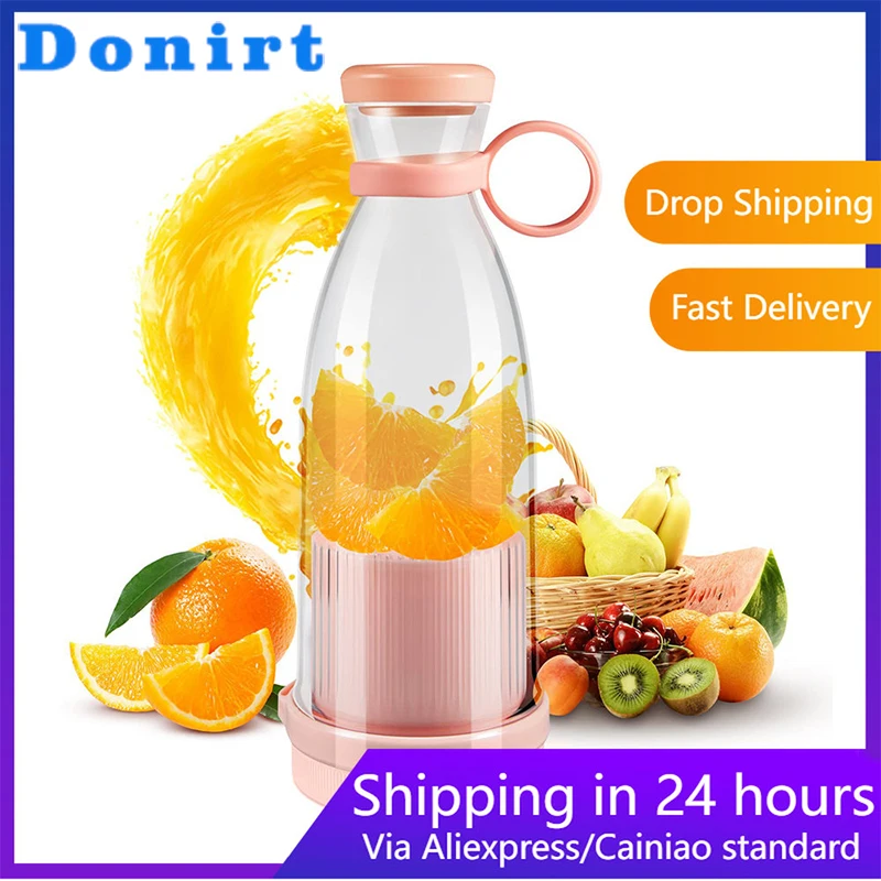 

Donirt Hot Sale Rechargeable Mixers Fresh Fruit Juicers Usb Portable Juicers Bottle Mini Fast Electric Portable Blender