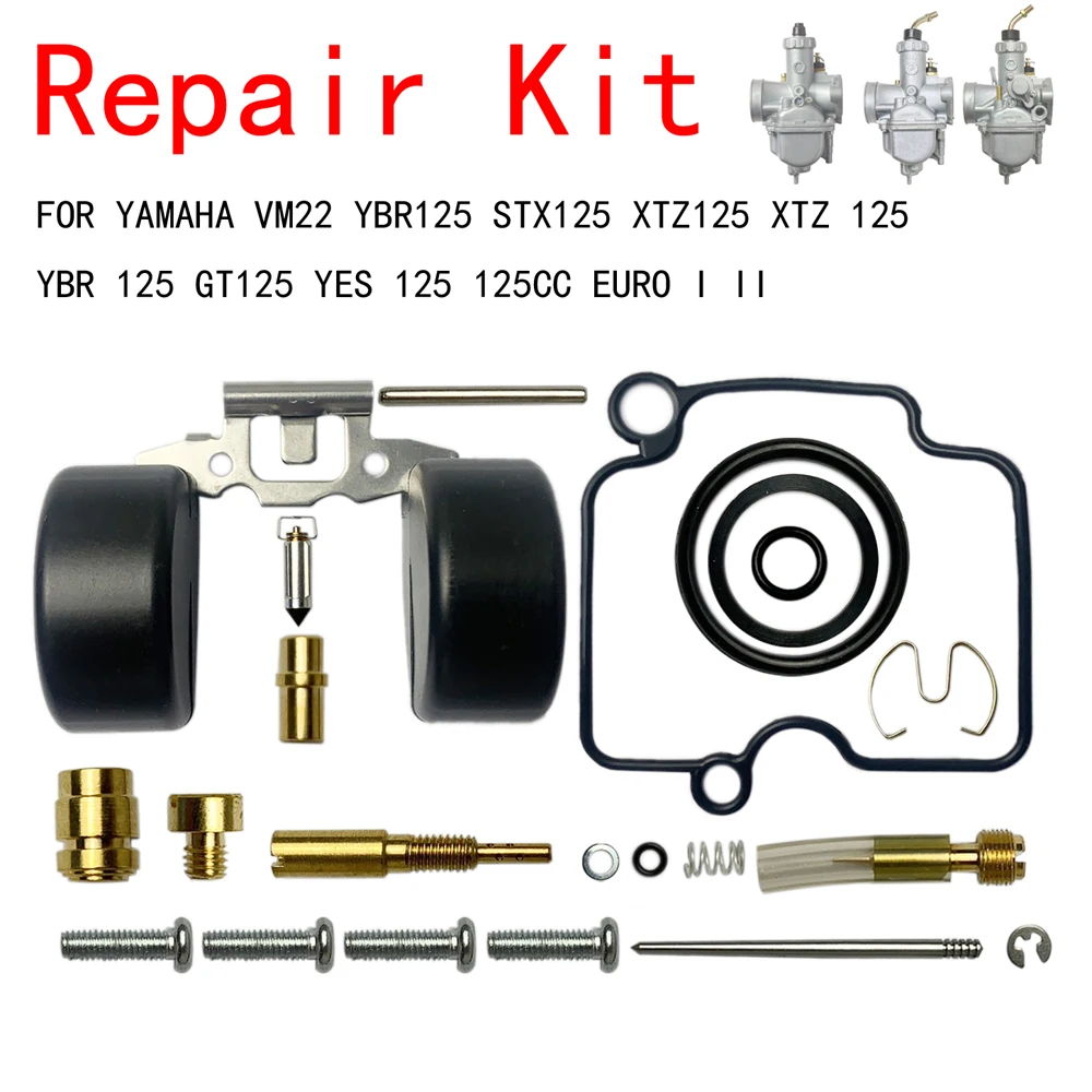 Carburetor Repair Kit For YAMAHA VM22 YBR125 STX125 XTZ125 GT125 YES 125 125CC EURO I II MOTORCYCLE CARB