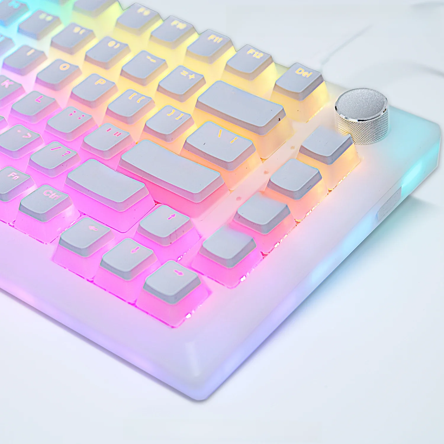 PBT Pudding Keycaps 129 klawiszy Keycap OEM Profile Key cap do zestawu klawiatury mechanicznej Mx Switch RGB podświetlany 87 104 Klawiatury dla graczy — zdjęcie produktu 7