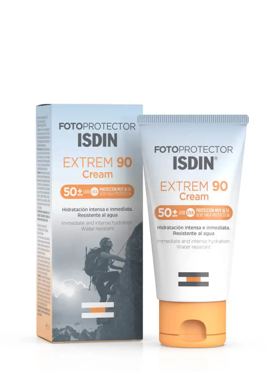 Isdin fotoultra spf 90 cream 50ml-photoprotective face cream for intolerant and photosensitive skin, moisturizing and waterproof