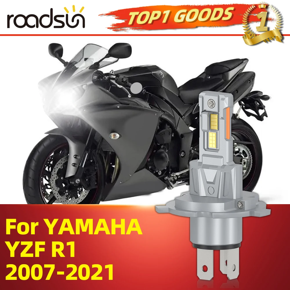 

1PC H7 Motorcycle Led Light 26000LM 6500K White 12V-24V Fit For YAMAHA YZF R1 2007 2008 2009 2010...2020 2021