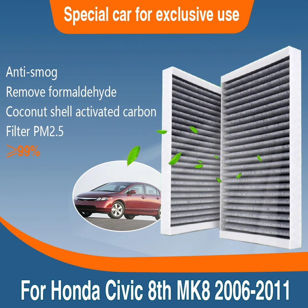 For Honda Civic 8th MK8 2006~2011 2007 80292-SDG-W01 Car Accessories Auto Parts Tools Air Conditioner Filter Transit Filter ABS