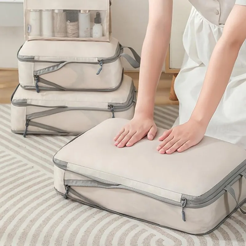 كيس ملابس داخلية للتنظيف المنزلي مقاوم للماء ، حامل تخزين ، أكياس ضغط ، حقيبة سفر ، 3 أنواع ، 7 أنواع ، مجموعة