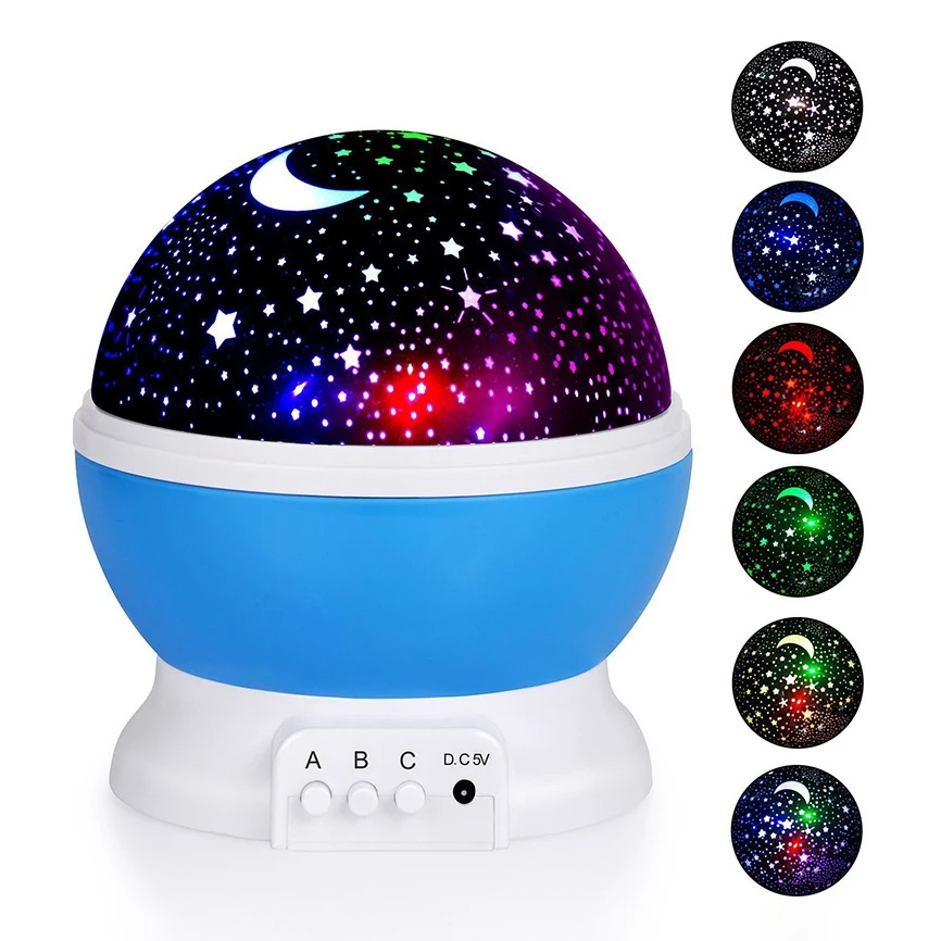 360° Rotating LED Galaxy Lamp Nebula Effect Modern Starry Sky Projector Night Light for Kids' Bedroom Decor Christmas Gifts