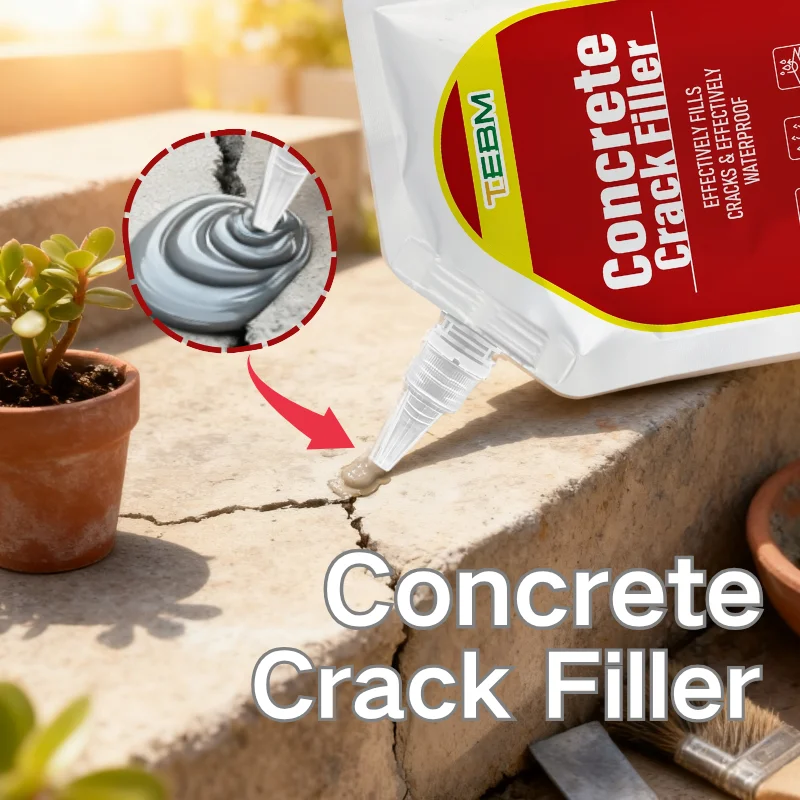 Concrete Crack Filler Self Leveling Sealant Driveway Repair Adhesive Masonry Gap Filler Waterproof Concrete Sealer Quick Dry
