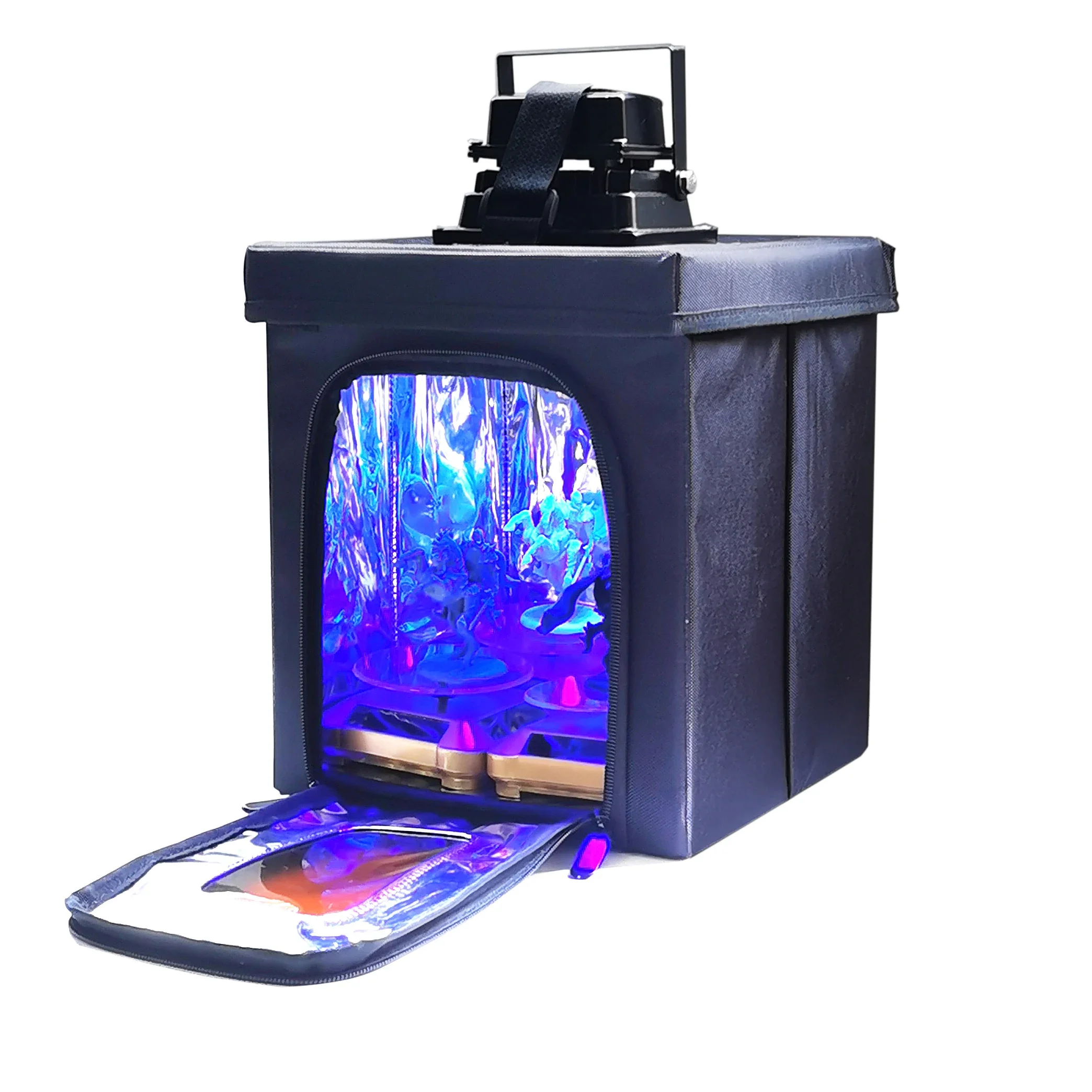 Oświetlenie dworcowe lamp do utwardzania żywicy z obudową na pudełko na SLA DLP LCD drukarka 3D zestala 405nm z żywicy uv automatyczny gramofon solarny — zdjęcie 2