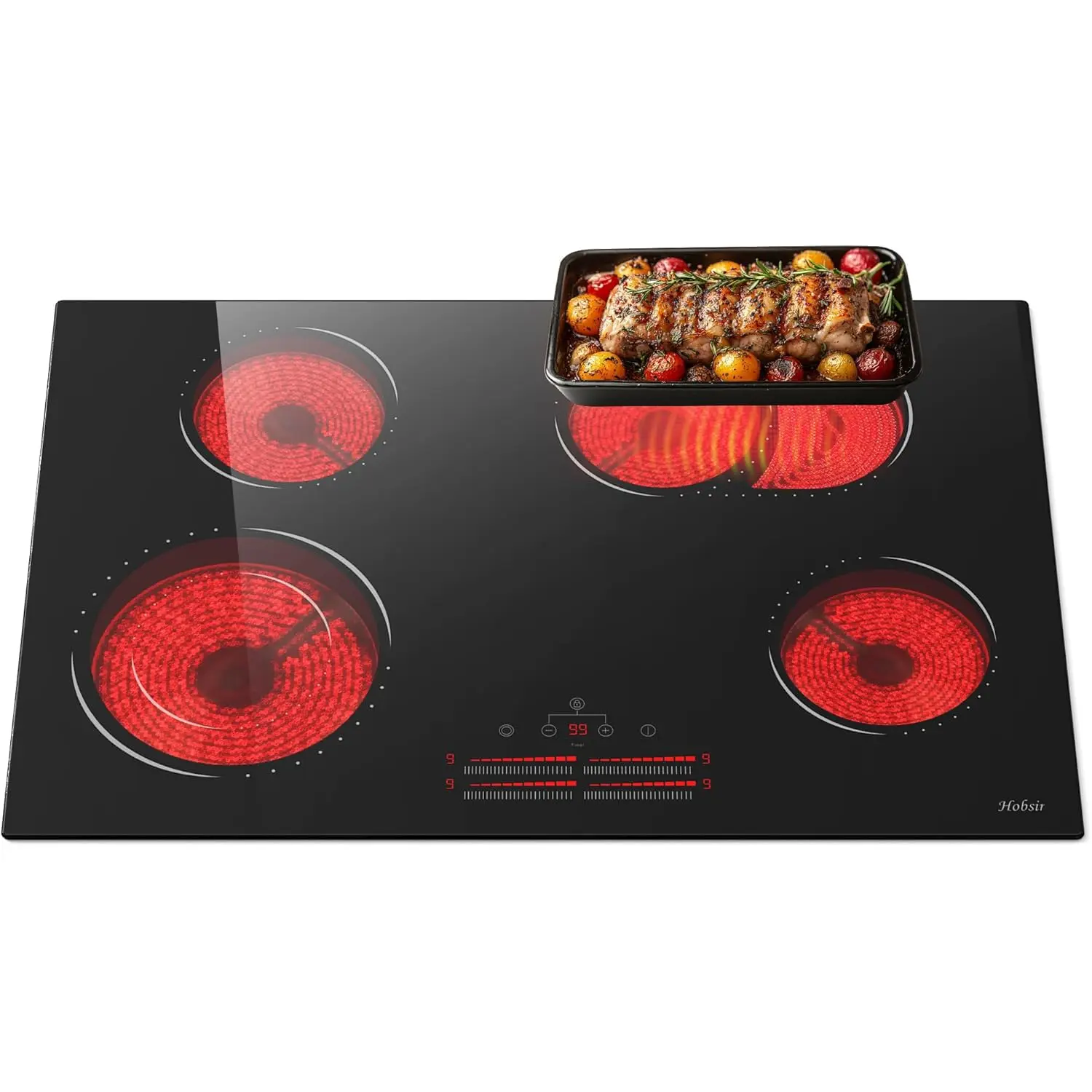 Hobsir Cocina de Inducción de Vidrio Cerámico 4 Placas: Evaluación Detallada y Uso Real en Cocinas Modernas