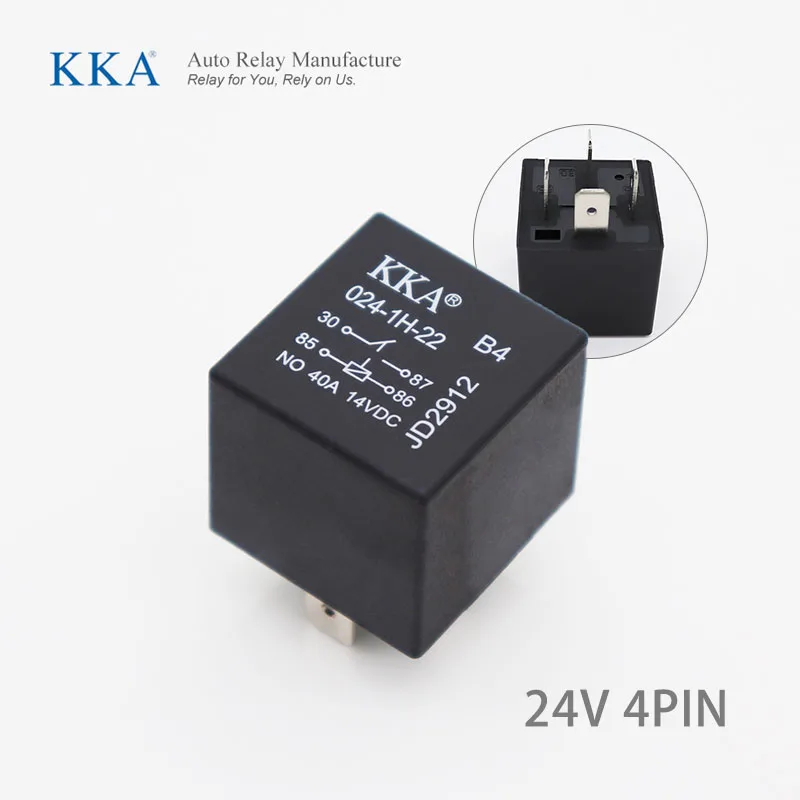 Waterproof 12V/24V 4pin/5pin 40A Automotive Relay, Long Life High Quality Car Relay for Auto/Motorcycle, Normal Open, Close