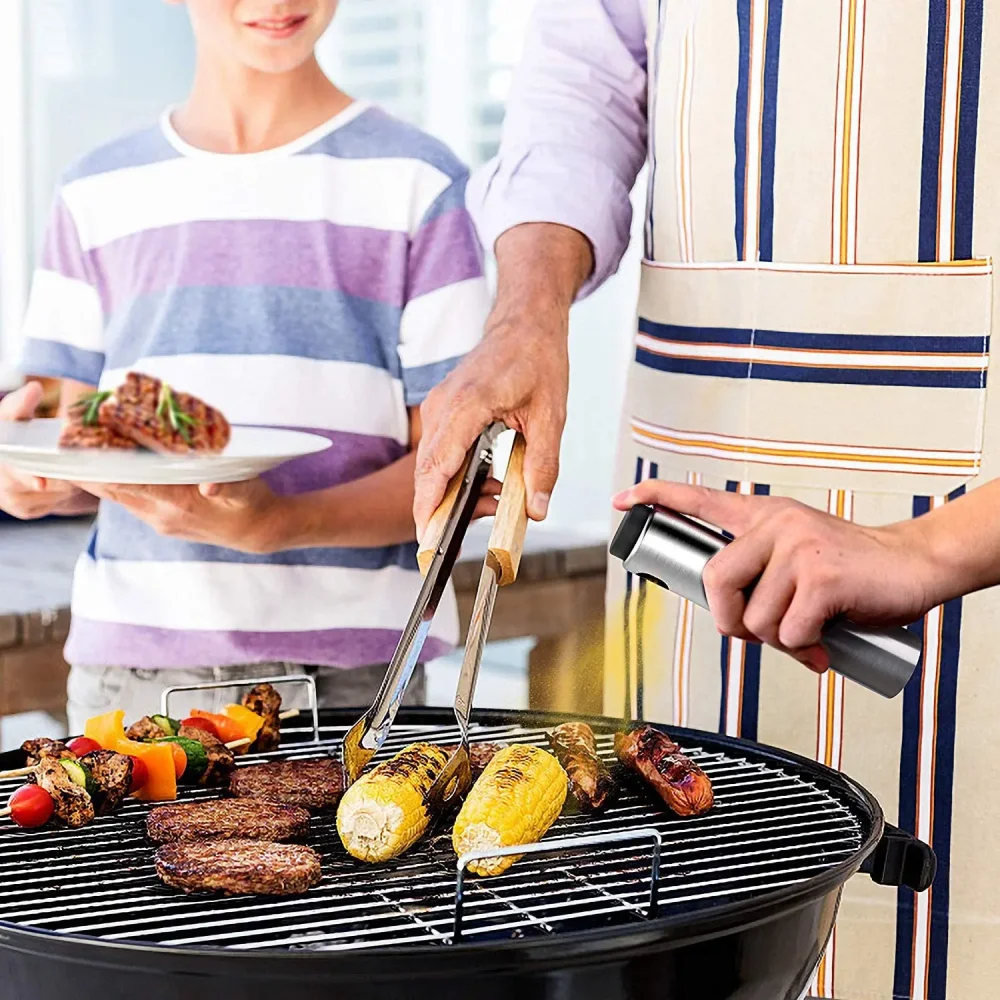 المحمولة 100 مللي الفولاذ المقاوم للصدأ الطبخ بخاخ زيت الزيتون ، المطبخ بخاخ زيت صغير أداة صغيرة ، زجاجة خل بخاخ زيت ل ai