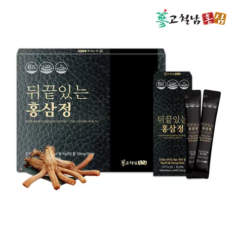 프리미엄 6년근 짜먹는홍삼정스틱 뒤끝있는 홍삼정 10ml x 30포 고철남홍삼