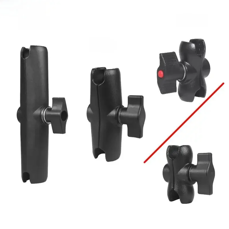 AliExpress NONE Aluminum Double Socket Arm 25mm Ball Head Clip Mount for RAM Adapter Extension Arm for Gopro 13 12 Pocket3 Cycling Camera Holder