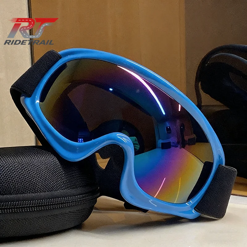 RIDETRAIL Kids' Ski Goggles – Anti-Fog Colorful Protective Goggles for Outdoor Sports Snow Activities and Mountaineering