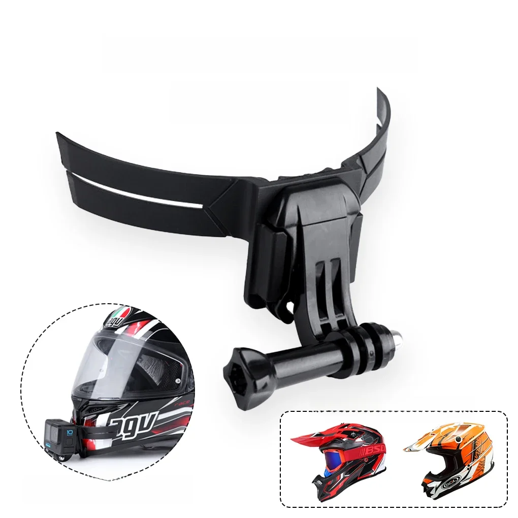 AliExpress NONE Motorcycle Helmet Camera Mount Motorbike Hat Stable Chin Bracket Holder Outdoor Cycling Supplies Replacing Parts