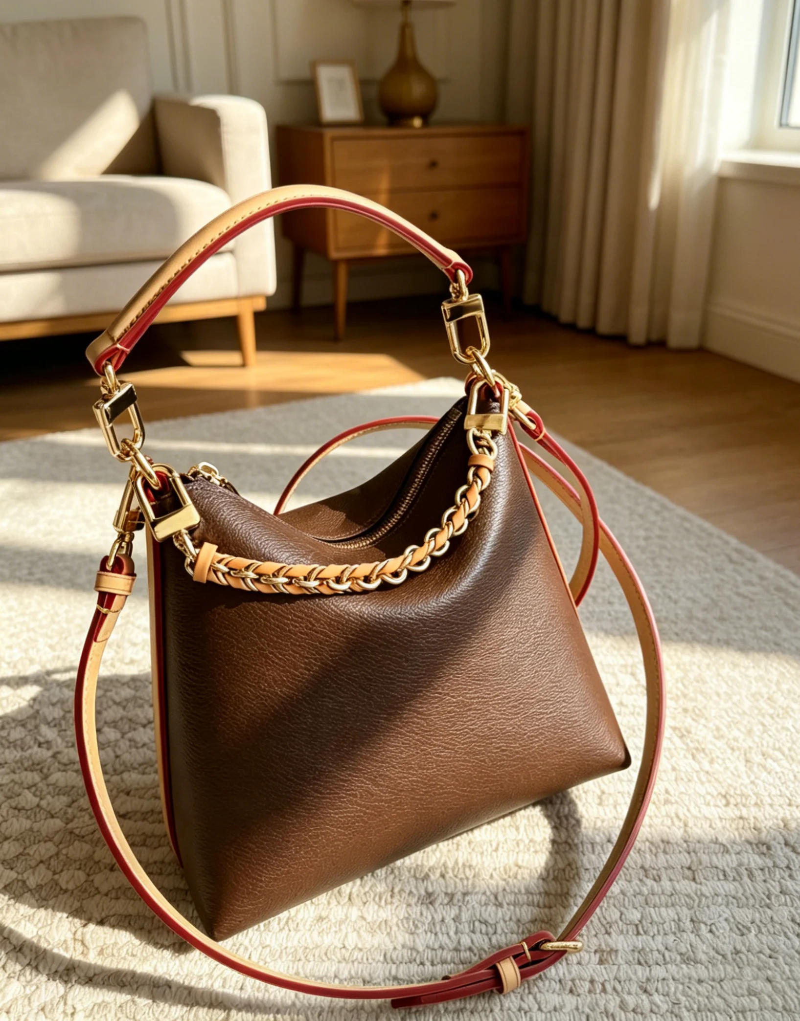 2026 Size: 20x20 cm NO BOX New Model - Versatile and Fashionable PU Leather Bag - Durable, High-Quality and Affordable