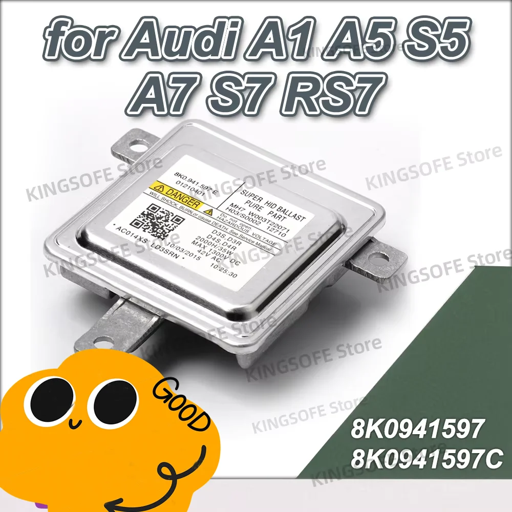 

HID Xenon Headlight Bulbs Ballast 8K0941597 8K0941597C Igniter Control Unit for Audi A1 A5 S5 A7 S7 RS7