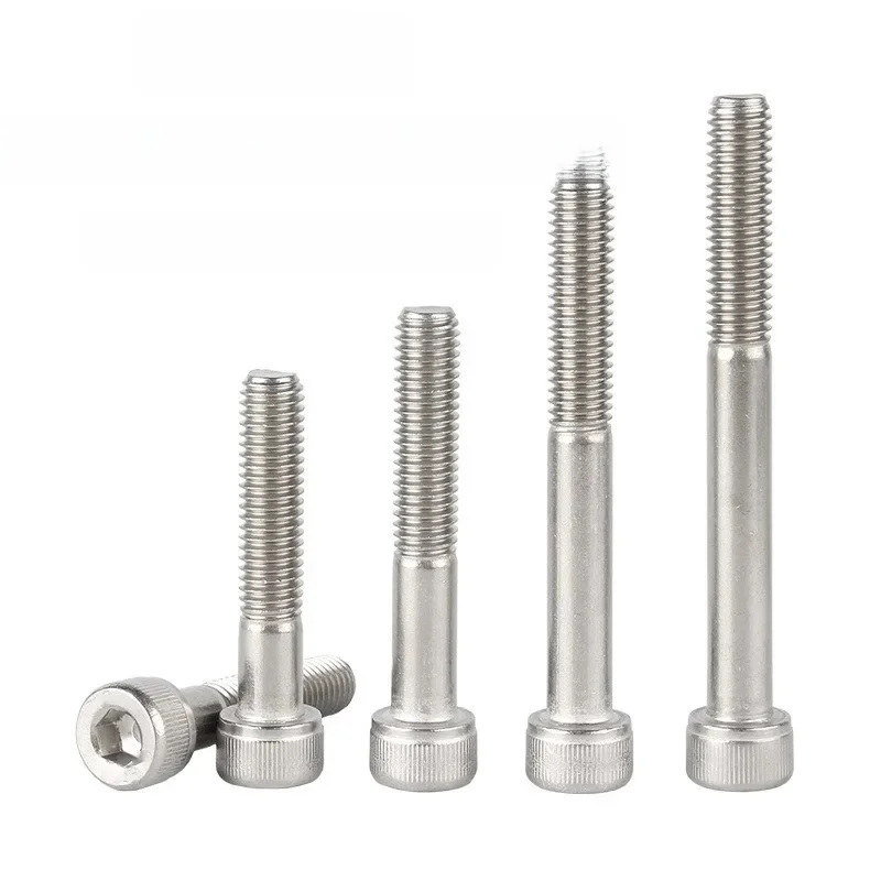 M4 M5 M6 M8 12.9 Grade nickelé demi-filetage tête cylindrique boulon Allen vis hexagonale