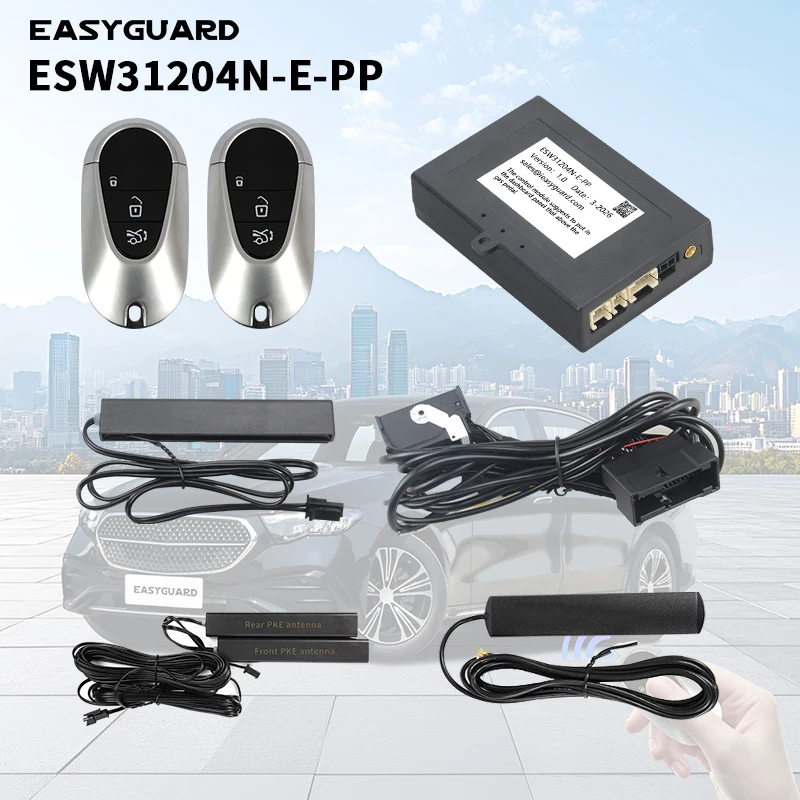 ASYGUARD Smart Key Keyless entry fit for Mercedes C E S class W206, GLC, W223, EQA w comfort access & foot kick