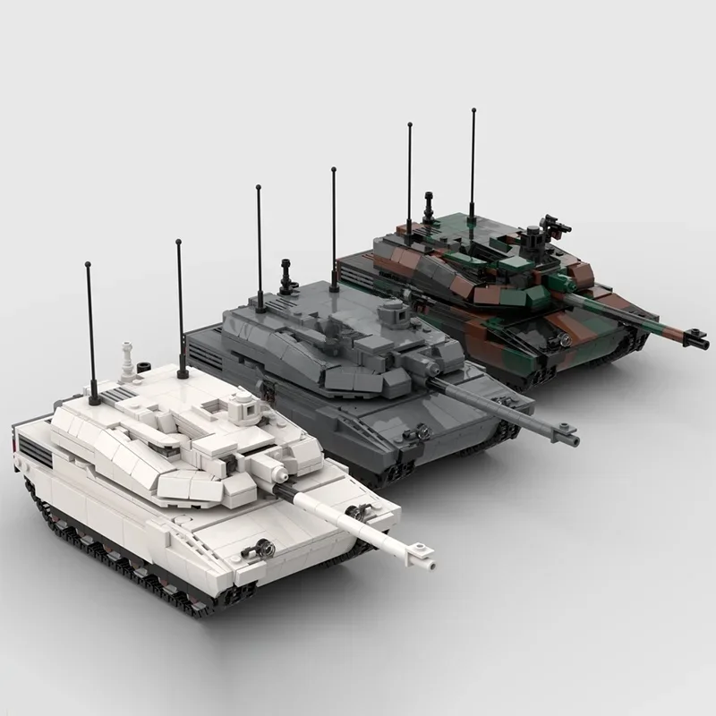 1053 pièces Moc réservoir véhicule de combat Char Leclerc MBT modèle blocs de construction véhicule briques jouets enfants adultes cadeaux d'anniversaire