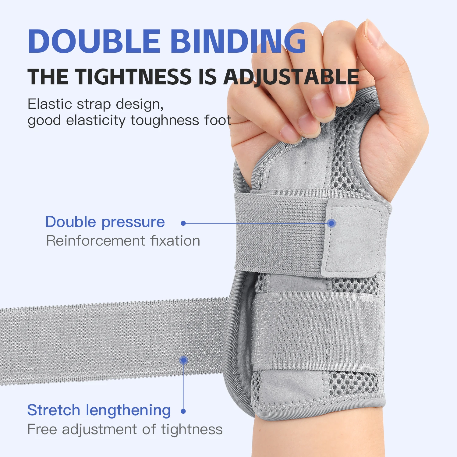 Carpal Tunnel Wrist Brace Metal Splint Stabilizer Wrist Support Relieve Tendinitis Arthritis Carpal Tunnel Syndrome Pain