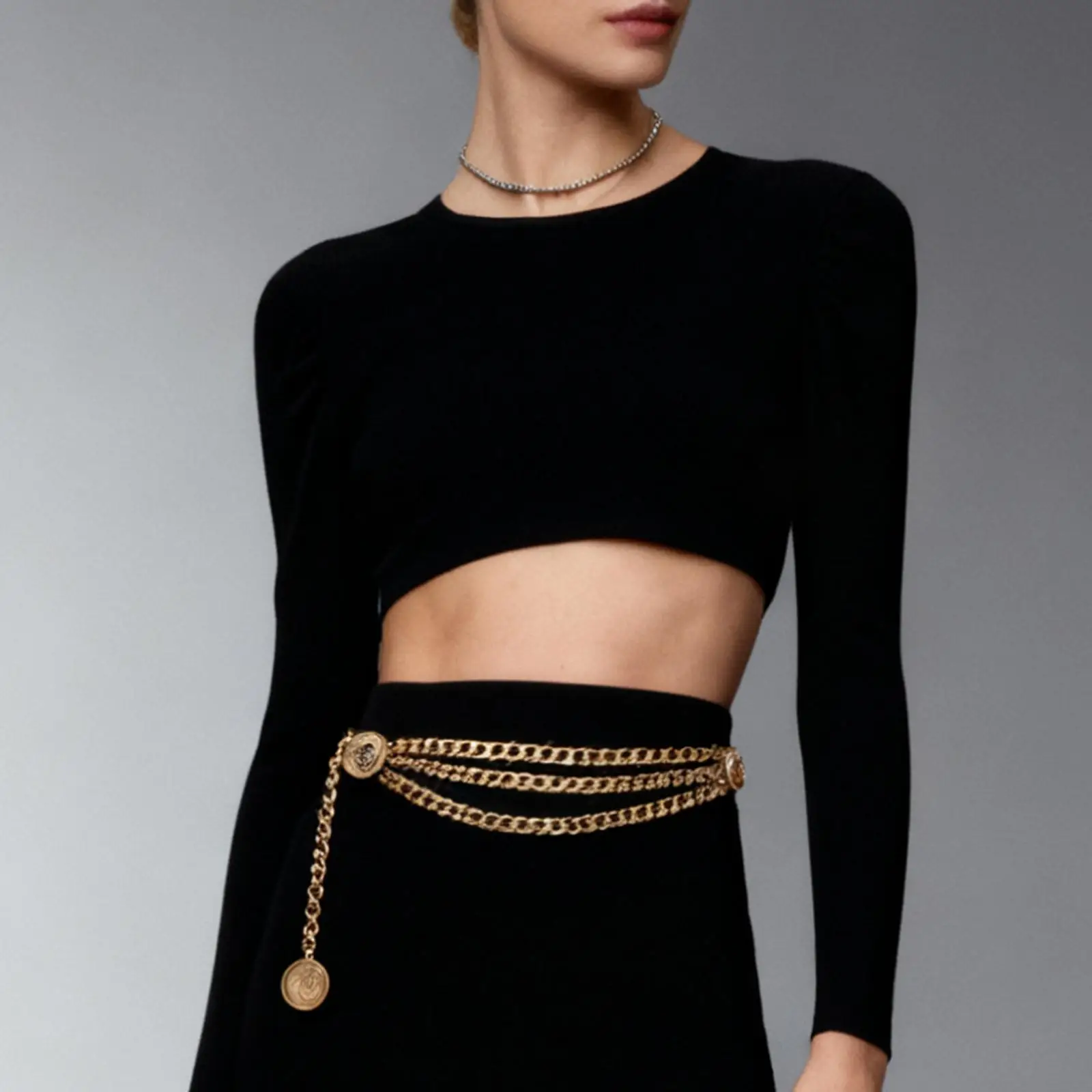 Tassel Waist Chain Belt Multilayer Accessories Retro Delicate for Women Dresses Wedding Bridal Belt Female Jewelry Body Chain