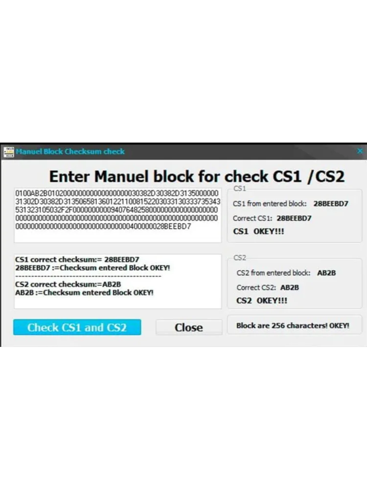 Checksum Tool w wersji 1.1 – program do obliczania i weryfikacji sum kontrolnych plików ECU w samochodach. — 2