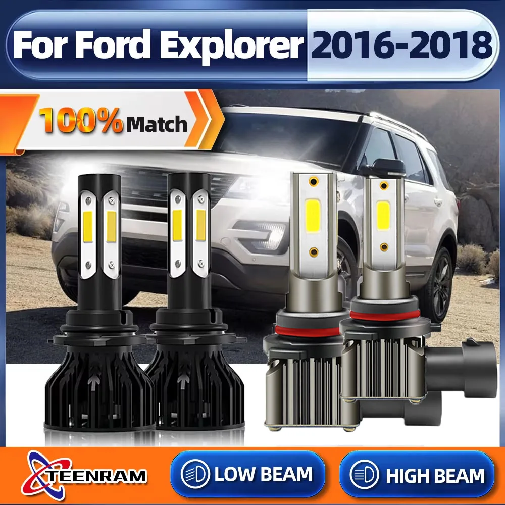 

Canbus LED Headlight 40000LM CSP Chip LED 9005 HB3 240W 6000K White Bulbs Turbo Fog Light 12V For Ford Explorer 2016 2017 2018
