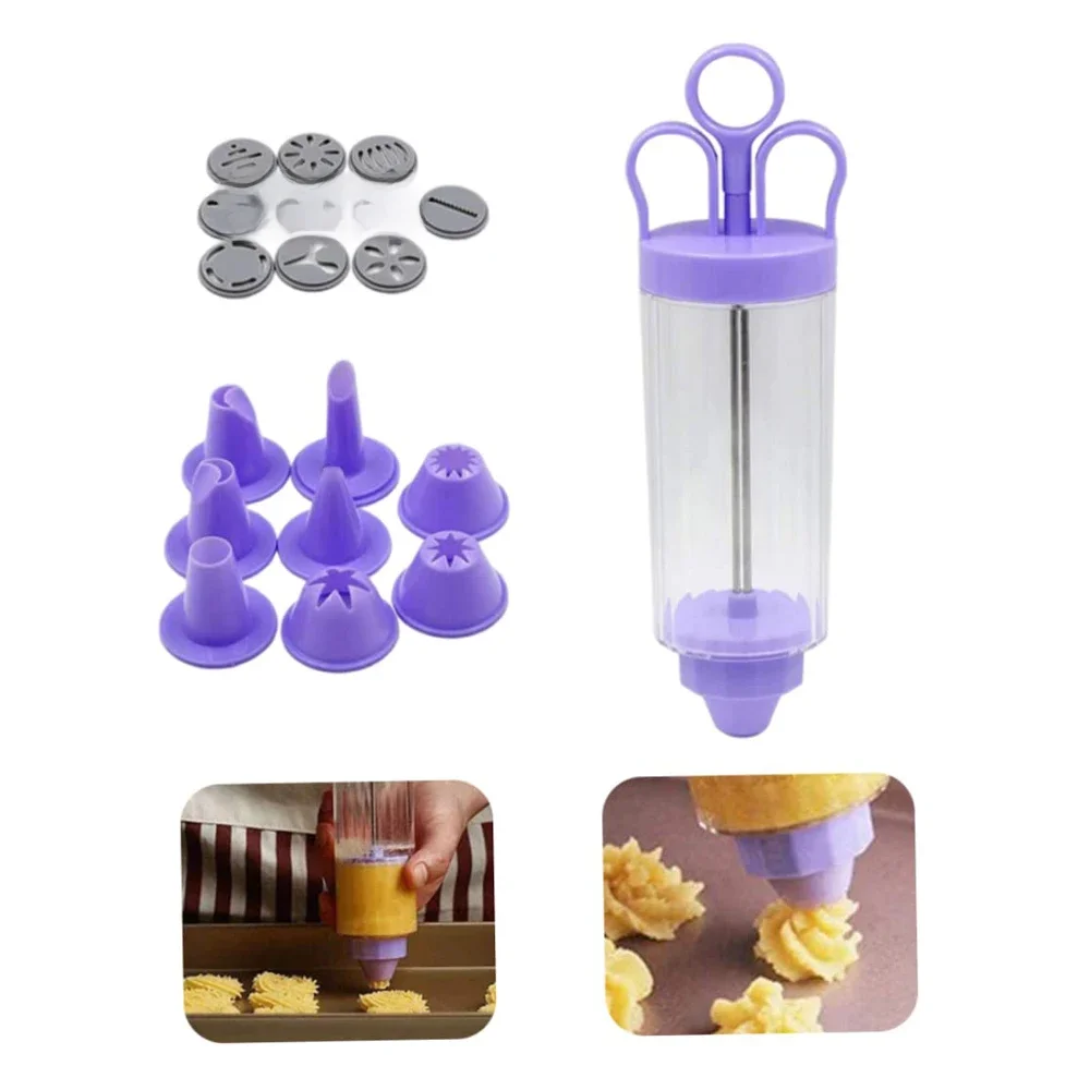 Presse à biscuits faite à la main, mitrailleuse, Kit de glaçage, coupe-biscuits, moule, pistolet, seringue à pâtisserie, crème, outil de gâteau à biscuits, bricolage