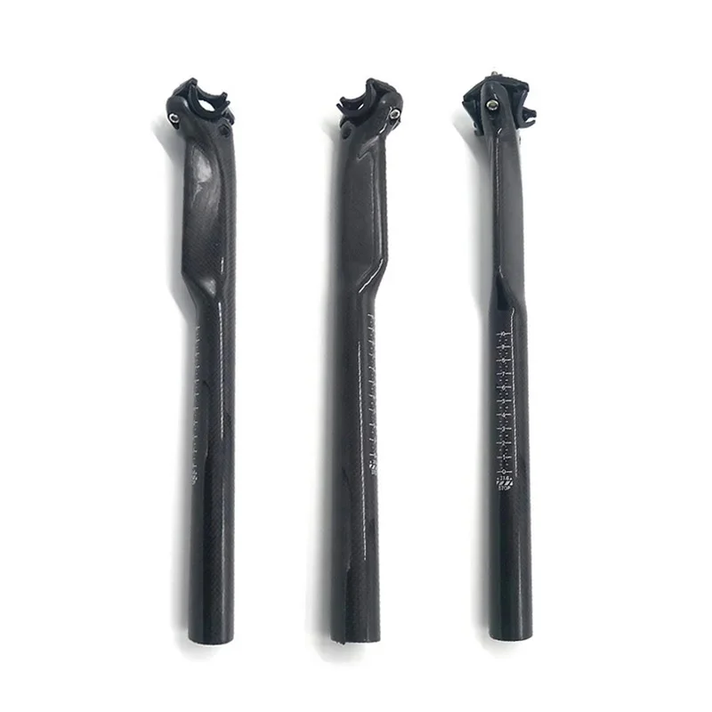 AliExpress NONE NO TRADEMARK Matte Black Red 3K Carbon Fibre Seatpost Bicycle Seat Post 27.2/30.8/31.6mm Bike Seat Tube