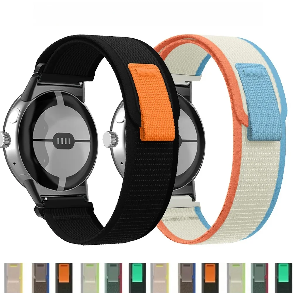 Boucle de sentier pour Google Pixel Watch 4 3 45mm Bracelet Bracelet de montre en nylon poignet remplacement Correa pour Pixel Watch2 1 41mm sangle