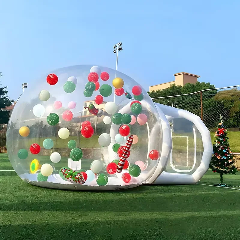 

Free Shipping 3m Outdoor Rental Camping Clear Transparent Inflatable Crystal Bubble Tent Inflatable Bubble Dome Tent with Tunnel