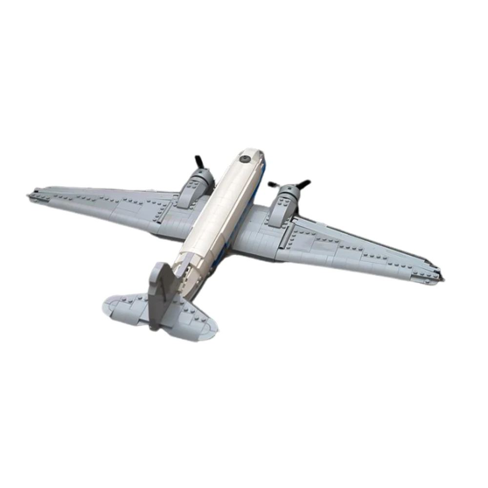 Gobricks MOC Douglas DC-3 Lufthansa1:50-Ultimate Air Bricks Model Spacecraft Collection Airlines Aircraft Planes Building Blocks