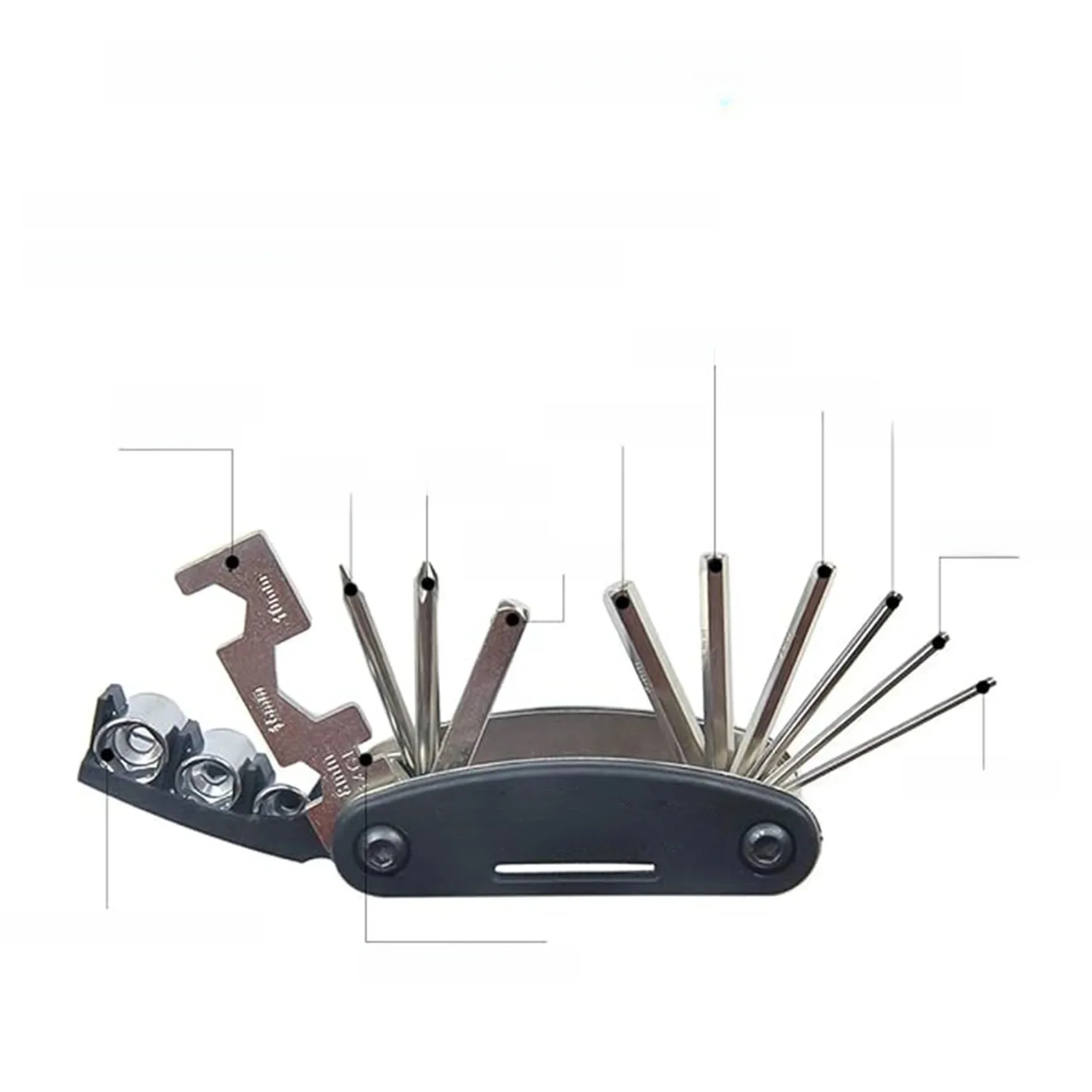 AliExpress Bike Repair Tool Kits 16 in 1 Bicycle Multitool with Bike Tire Levers Hex Spoke Wrench Folding Metric Repair Tool Set