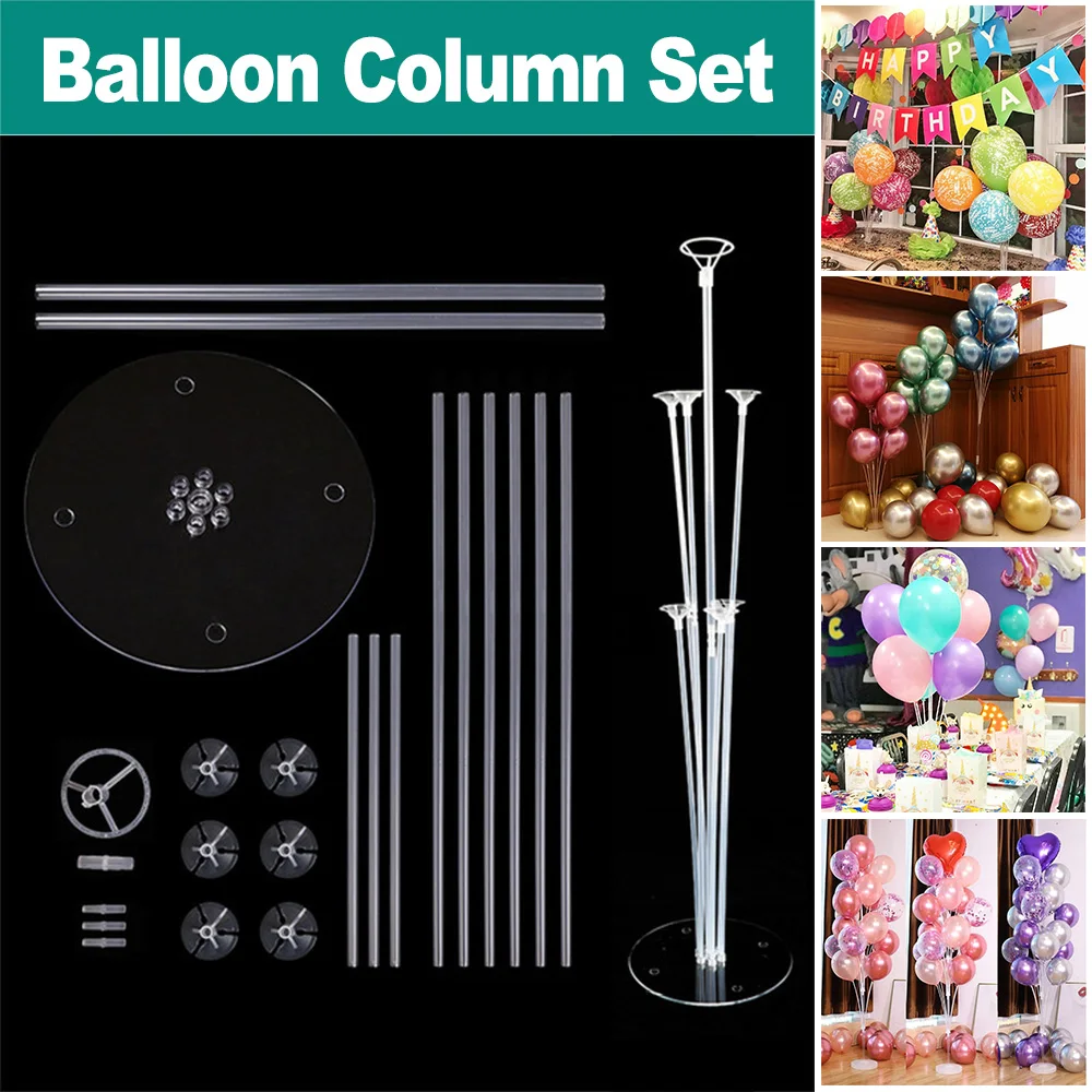 1 Set Balloon Stick Support Case Table Wedding Party Decor Balloons Stand Holder