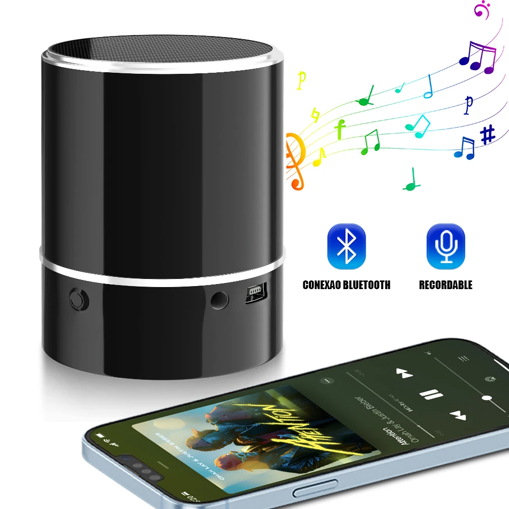 Mini altoparlanti Bluetooth WiFi scheda registratore digitale portatile 32GB per riunioni Audio professionale aziendale