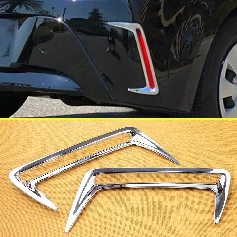 For 2019-2024 Toyota Corolla Hatchback / Sport Car  Accessories ABS Chrome Rear Fog Light Lamp Cover Trims