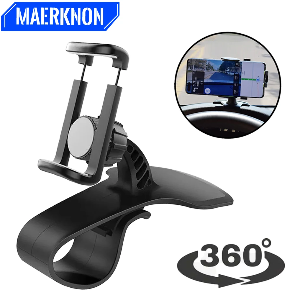 Universal 360° Rotation Car Phone Holder Dash Board Smartphone Stand Easy Clip Mount Stand Portable GPS Navigation Holder In Car