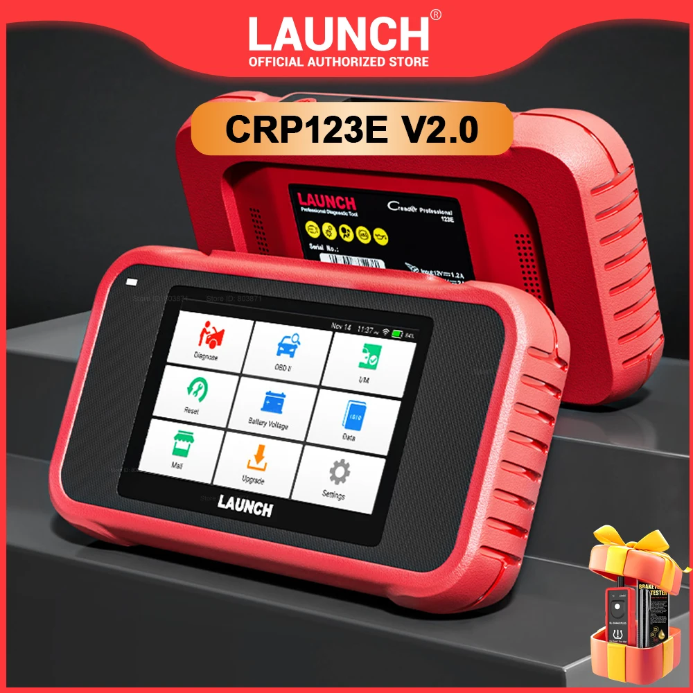 LAUNCH CRP123E V2.0 OBD2 Scanner Engine Transmission ABS SRS Scan Tool,Code Reader with Oil Reset,SAS Reset Car Diagnostic Tool