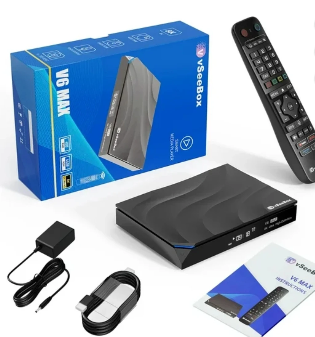 

Fast Sales For vSeeBox V5 Pro 4GB, 32GB 6K HD 60fps, 4K Ultra HDR output, and 6K video decoding output